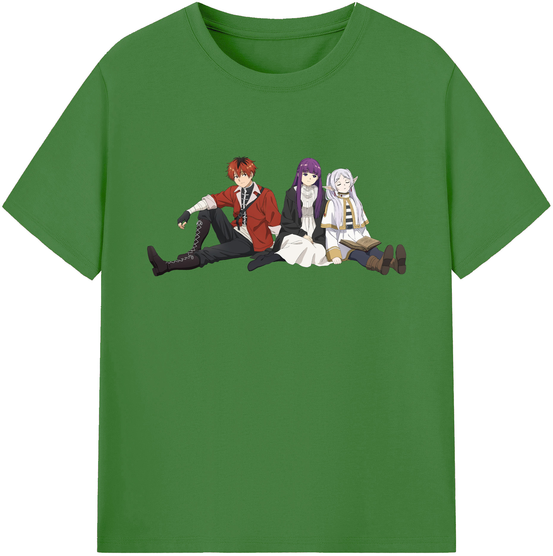 （画像用） 葬送のフリーレン Frieren レディースカジュアルプリントTシャツ（綿100％）